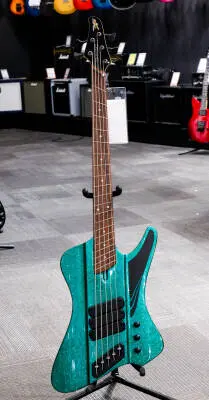 Dingwall Guitars - D-Roc Standard 5-String Electric Bass - Gloss Metalflake Aquamarine 2